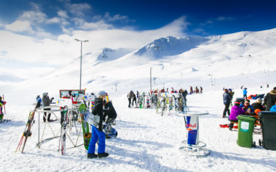 Skiing in North Iceland