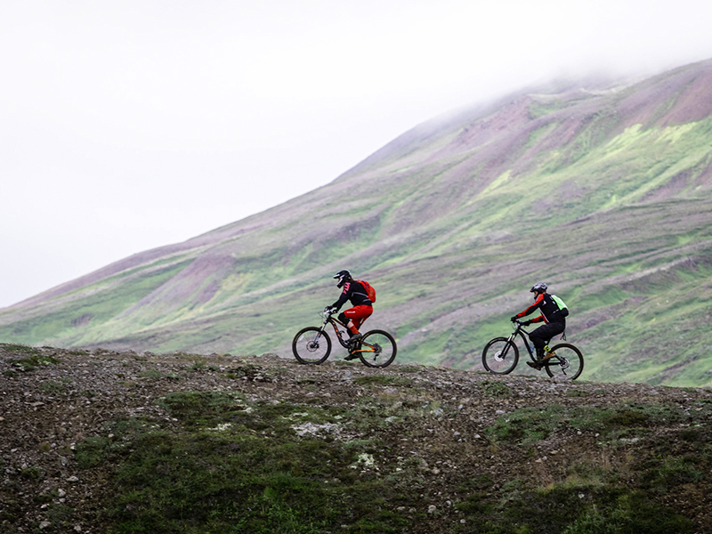 Mountain biking in North Iceland